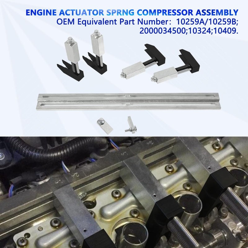 ZKTOOL 10259A 10259B Engine Actuator Spring Compressor Assembly Tool Fit for Fiat MultiAir Engine & Turbo Engine 2012-2019 1.4L 16V / Turbo / 2.4L / BF/FB/FF/PF/UF/VM. - Image 3
